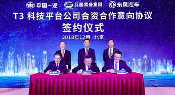 圖文 一汽 東風 兵裝簽t3科技平臺意向協議
